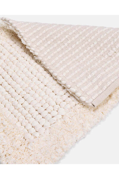 REDTAG Cream Textured Bathmat