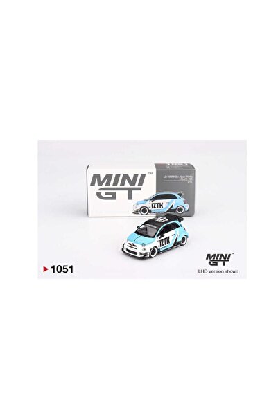 mini gt 1051 Abarth 595 LB-WORKS x Abas Works 1/64 Model Araba
