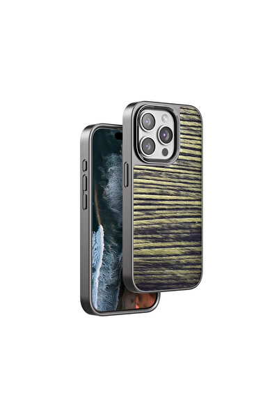 Marsilyan غطاء فينكو لآيفون 15 برو - بني غامق