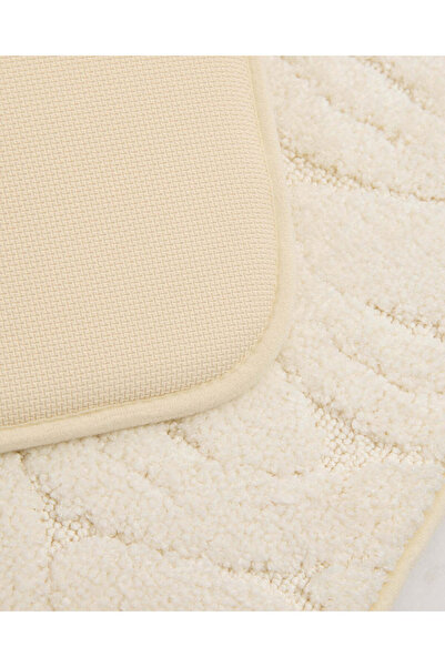REDTAG Cream Memory Foam Bath Mat