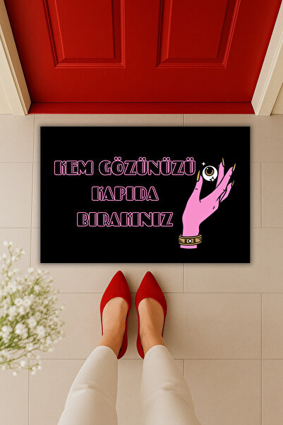 Dormot Yüksek Kaliteli Modern Dijital Baskı-Kem Gözünüzü Kapıda Bırakınız Göz...