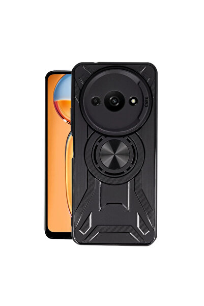 Marsilyan حافظة سيليكون لينكولن لـ Redmi A3 4G - أسود