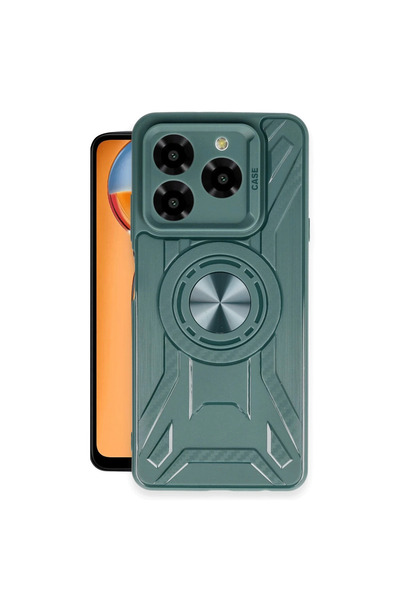 eco port حافظة جنرال موبايل إيرا 30 من السيليكون من لينكولن - أخضر داكن