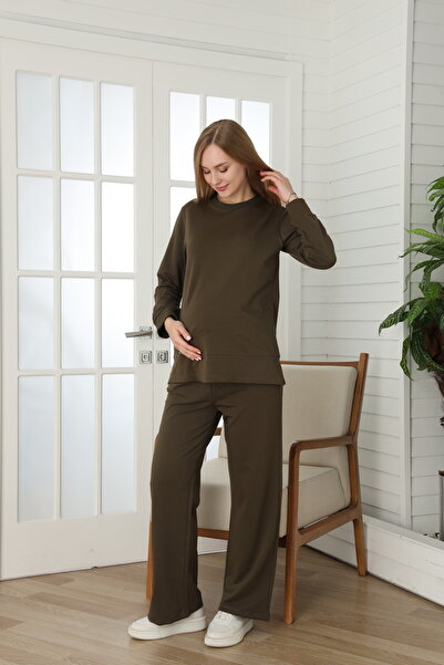 Miss Dünya Lissa Liva Comfort Long Sleeve Cotton Women's Tracksuit Set