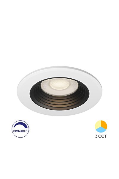 Braytron SPOT CU LED ROTUND G6 6,5W DIM-3in1 IP20 ALB/NEGRU