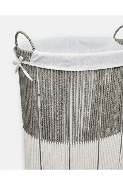 REDTAG Grey Oval Laundry Hamper (L)