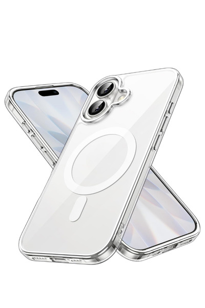 Evax [Magsafe] iPhone 17 Uyumlu Magsafe Köşe Korumalı Arkası Sert TPU Kenarları Yumuşak Silikon Kılıf