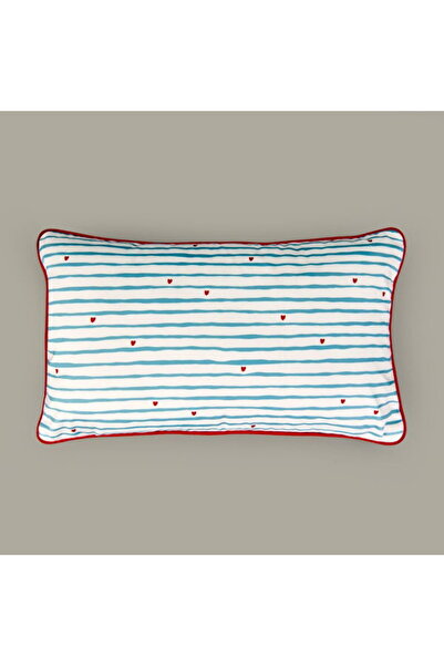 Evidea Pernă Soft Herz - Alb / Albastru - 30x50 cm