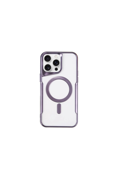 Marsilyan حافظة آيفون 15 برو ماكس من السيليكون من بوي ماجسيف - أرجواني غامق