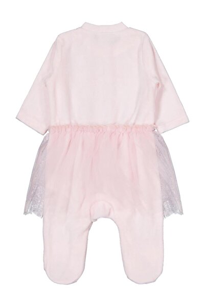 Civil Baby 1-9 Months Romper with Bell Tulle Booties - Pink 3-6 Months