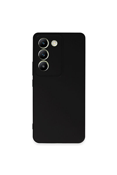 Marsilyan حافظة فيفو V30 لايت 4G من السيليكون الأول - أسود