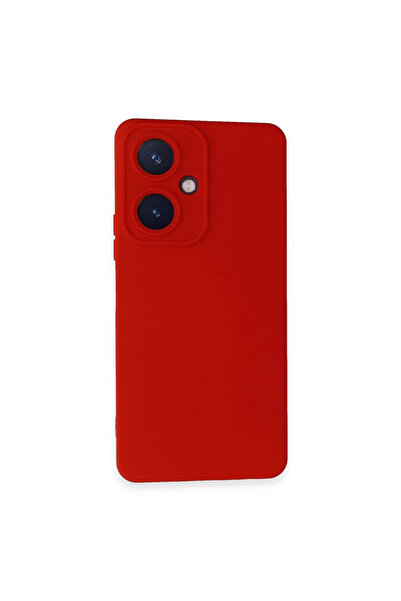 Marsilyan حافظة فيفو Y27 نانو من السيليكون المخملي - أحمر