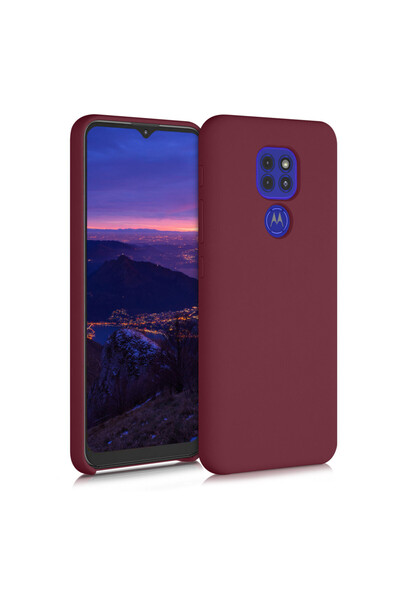 KWmobile Case for Motorola Moto G9 Play / Moto E7 Plus, Silicone, Red, 53403.209