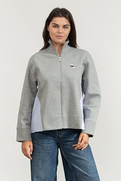 Karl Lagerfeld Kadın Fermuarlı Sweatshirt
