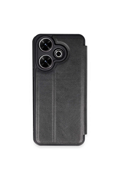 FREEDOM STOREE غطاء حماية قابل للطي لهاتف شاومي ريدمي 13 الجيل الرابع - أسود