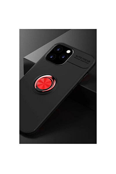ECOPORT iPhone 12 Pro Max Case Range Silicone with Ring - Black-Red