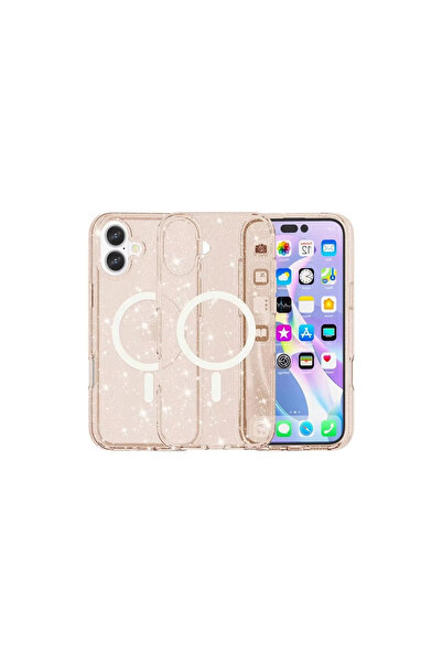 Marsilyan غطاء حماية ماج سيف لهاتف آيفون 16 بلس - برتقالي