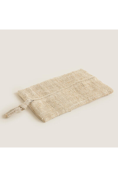 Chakra Hiyali Dikdörtgen Çok Amaçlı Çanta 22x15cm Natural