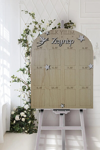 mars tasarım İlk Yılım Bebek Anı Fotoğraf Çerçevesi