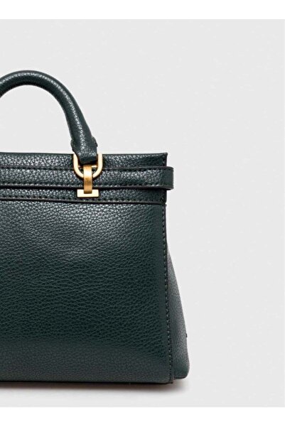 Guess Sestri Pebbled Faux Leather Satchel Bag