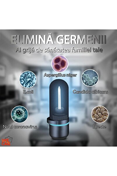 SAFECARE Portable UVC Lamp with Ozone for Disinfection, 2.5W Power,