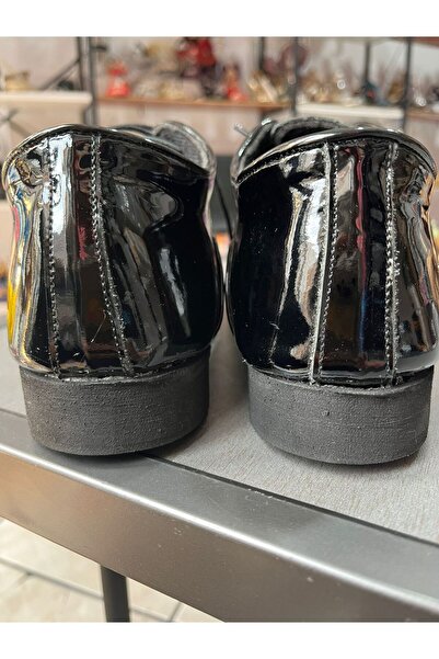 bitangosu Black Patent Leather Classic Model Men's Tango, Dance and Ballroom Shoes with Fabric Lining Inside