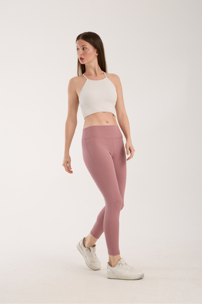 Moda Days High Waist, Corded Fabric , Wool Leggings Shaping / Sculpting Interlock Knitted Sports Leggings with Elastic Waist