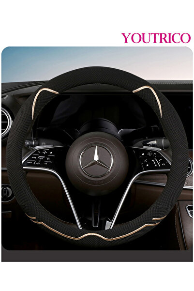 Youtrico غطاء عجلة قيادة السيارة من الجلد للجنسين من Yourico، مضاد للانزلاق، ...