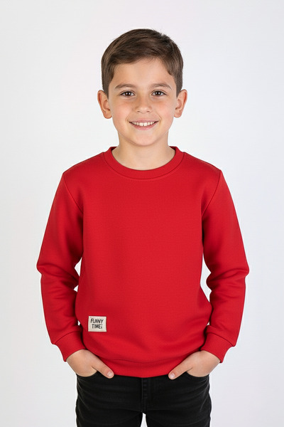 kinderos Crew Neck Thick Children's Sweatshirt - 26K 1626