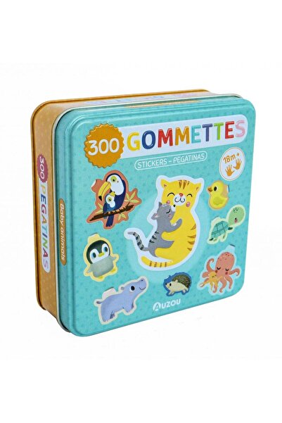 Auzou Cutia mea metalica cu abtibilduri - Animale mici