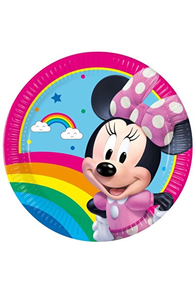 Generic Brand Set 8 farfurii party 23 cm Minnie Rainbow