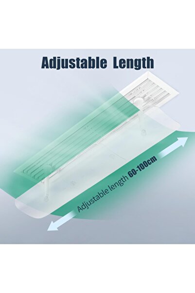 YESMAX AC Deflector, Air Conditioner Deflector Adjustable Split AC Air Flow Deflectors for Home Office