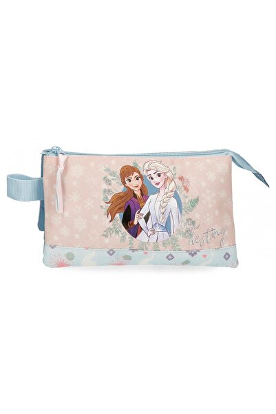 Disney Girls pencil case, Frozen Own your destiny, 3 compartments, multicolored, 22x12x5 cm
