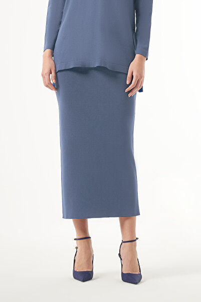Nuss Mercerized Steel Knitted Skirt 013 Smoked