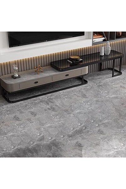 KEKE TV cabinet With Four Drawers Combination light Luxury simple rock Grey