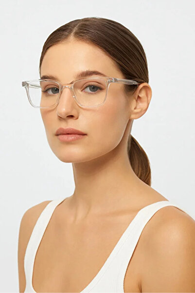 Chunky Frame Unisex Blue Light Filtered Blueblock Transparent Frame Screen Glasses