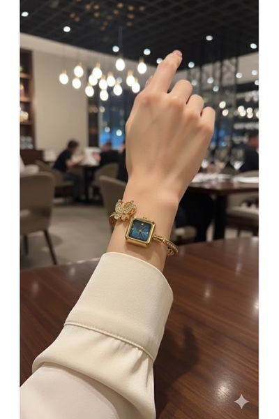 MARAAccessories Kelebek Detaylı Çelik Saat