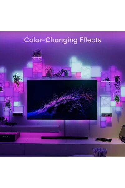 Nanoleaf Extension Kit - 4 Mini Squares (Starter Kit Required), RGBW LED Panels, 2700–6500K