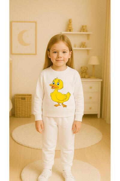 playwear Παιδικό Φούτερ Σετ με στάμπα ΚΙΤΡΙΝΗ ΠΑΠΙΑ για Κορίτσια και Αγόρια, ...