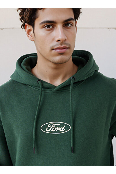 SP Characters Men Oversized Ford Bronco Print Hoodie