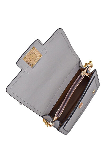 Zühre Women's Accessory Detailed A.Grey Shoulder Bag Z0015