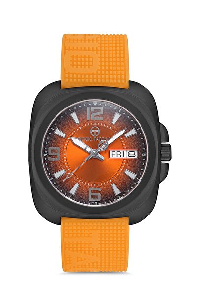 Sergio Tacchini Men's Wristwatch Esst.B.10092.3, Silicone Strap, 43 mm Case Diameter