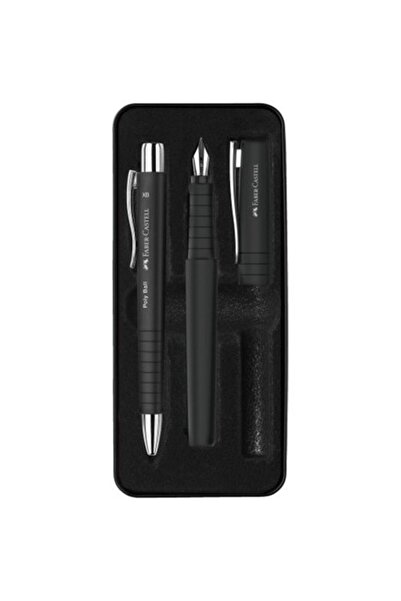 Faber Castell Faber-Castell 2011 Hediye Seti Siyah Metal Kutu Dolma Kalem Ve ...