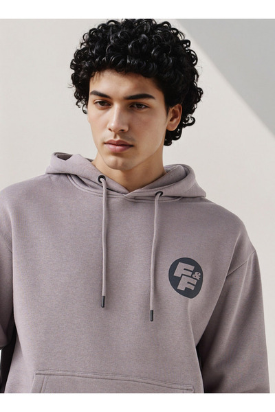 SP Characters Men Oversized Fast & Furious Print Hoodie