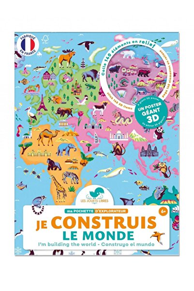 Auzou Set creatie poster Construiesc lumea