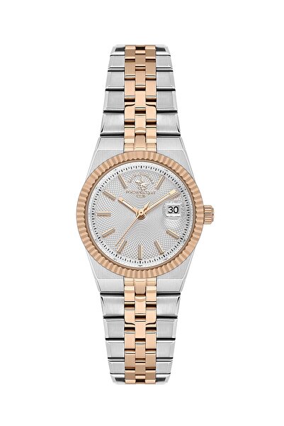 Santa Barbara Polo & Racquet Club ساعة يد نسائية ESSB.D.10044-7، سوار معدني، ...