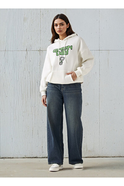 SP Characters Oversized Hoodie with Green Day Print