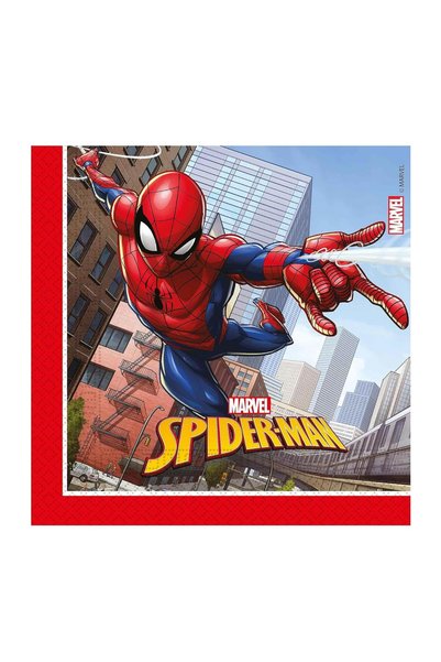 Leski Set de 20 de șervețele de petrecere Spiderman Luptător al Crimelor 33x33cm