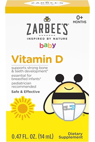 Zarbees قطرات فيتامين د من زاربي للرضع، ٤٠٠ وحدة دولية (١٠ ميكروجرام)، مكمل غ...