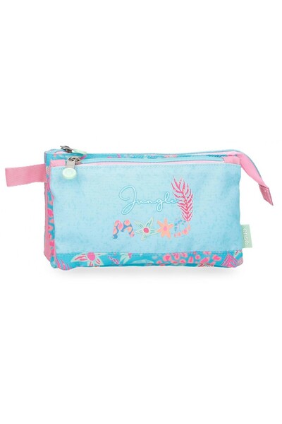 Enso Penar fete, Jungle Mood, 3 compartimente, multicolor, 12x22x5 cm